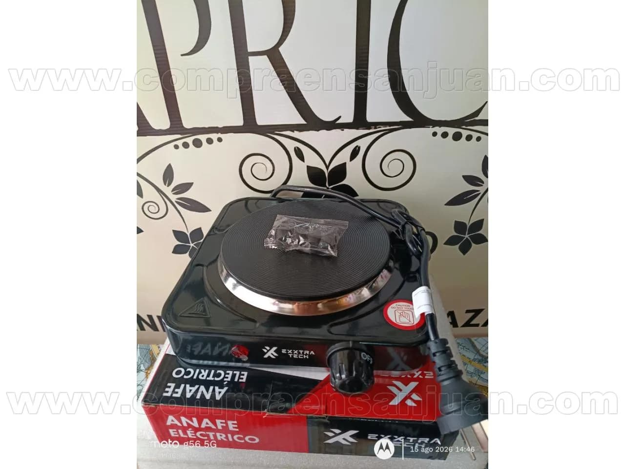 Anafe Eléctrica Placa Cerámica