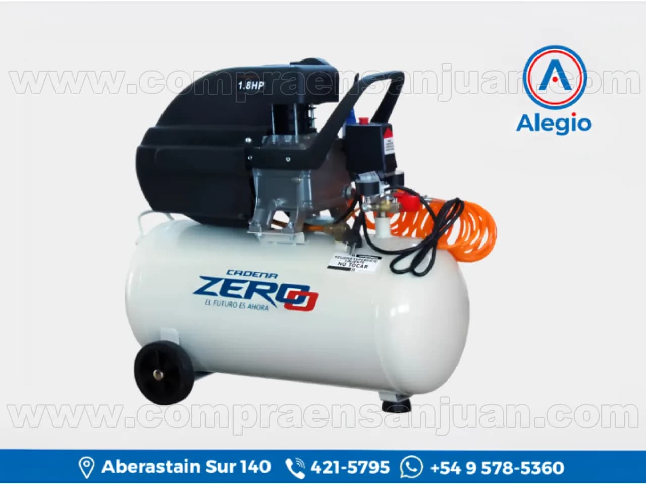 Compresor De Aire Zero Zeco42k 42l 1.8hp 115psi - Nuevo (#84515)