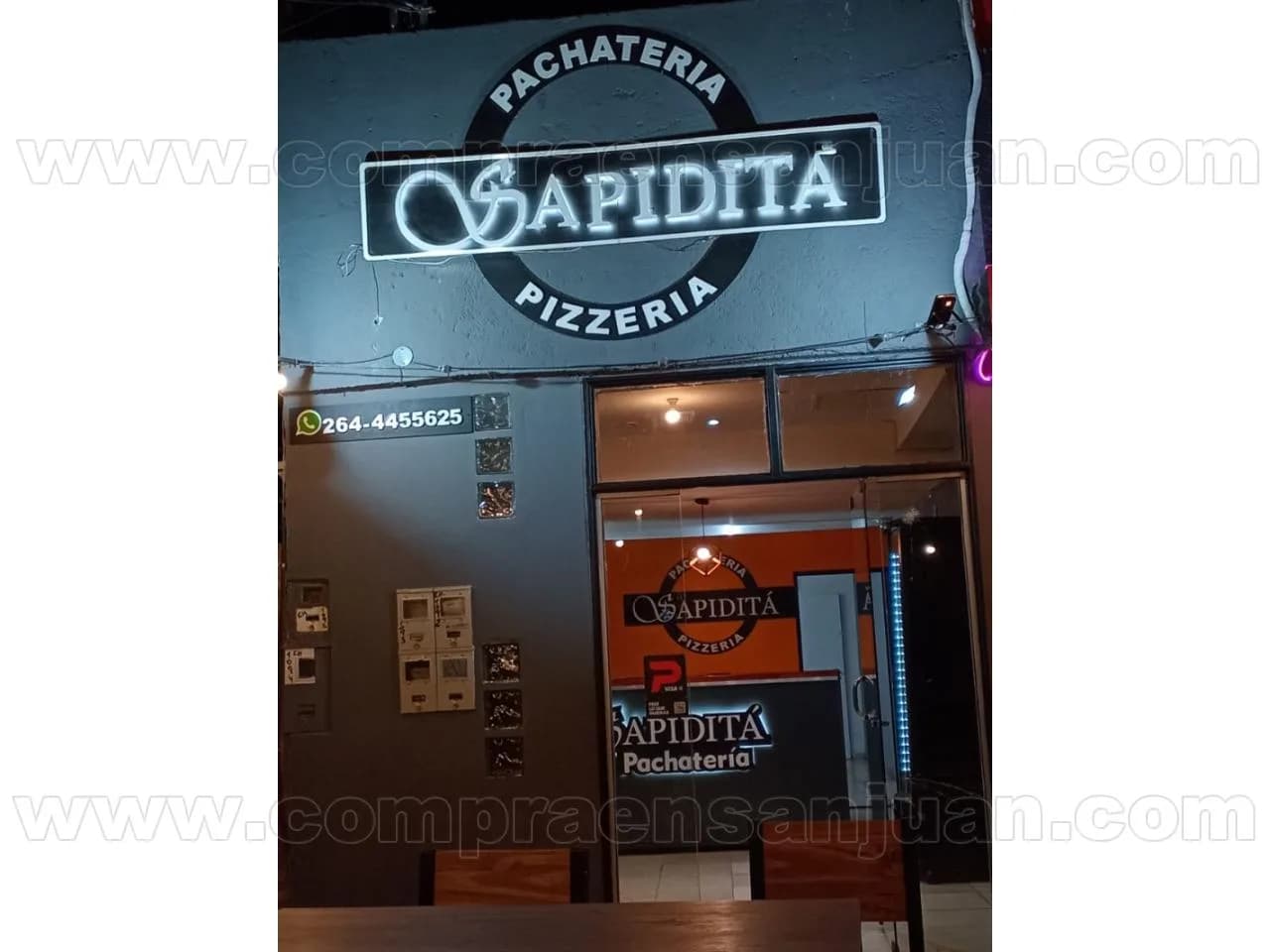 Cartel Pizzería - Pachateria