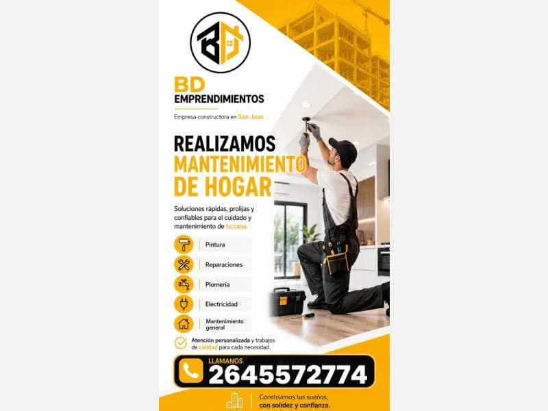 Albañileria Mantenimiento Del Hogar Y Remodelaciones Oficios Servicios en San Juan
