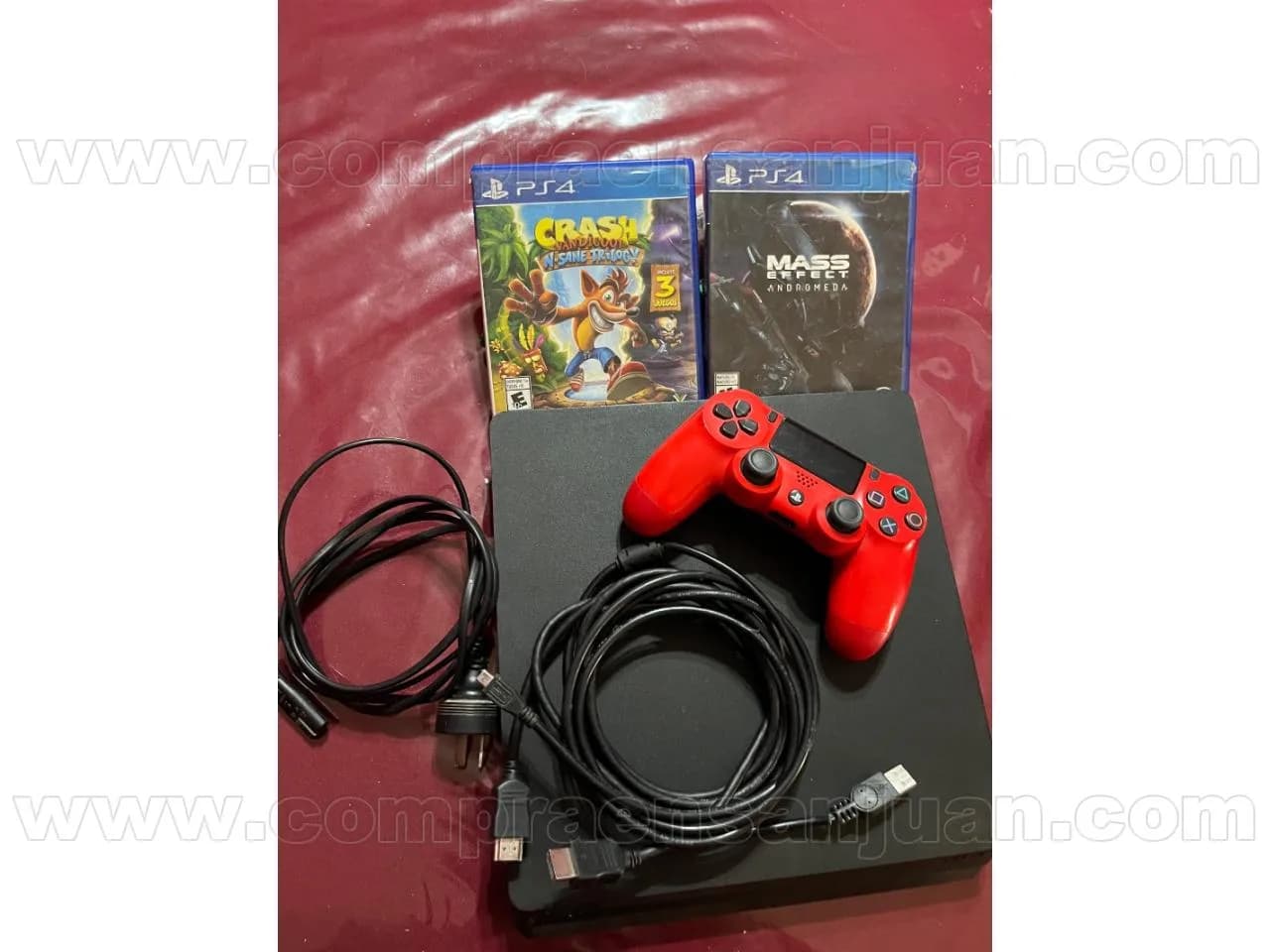 Play 4 Slim 1tb. Dos Juegos Fisicos Y Dos Digitales (gta5 Y Fifa 2026) Con Todos Sus Cables. No Permuto