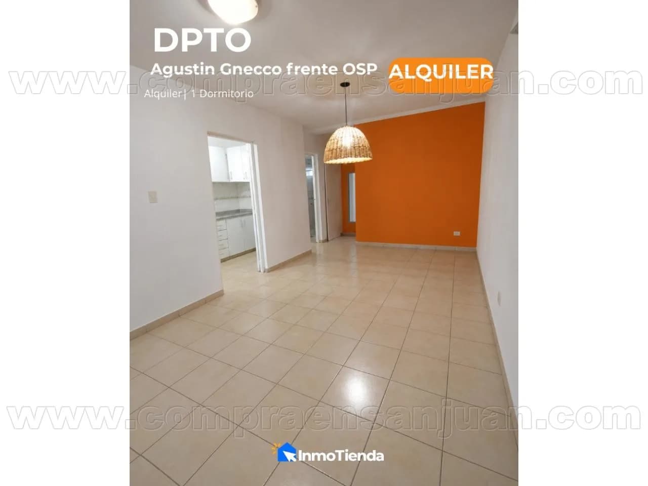 Alquiler. Departamento En Alquiler | Sobre Calle Agustin Gnecco, Al Lado De Obra Social Provincia