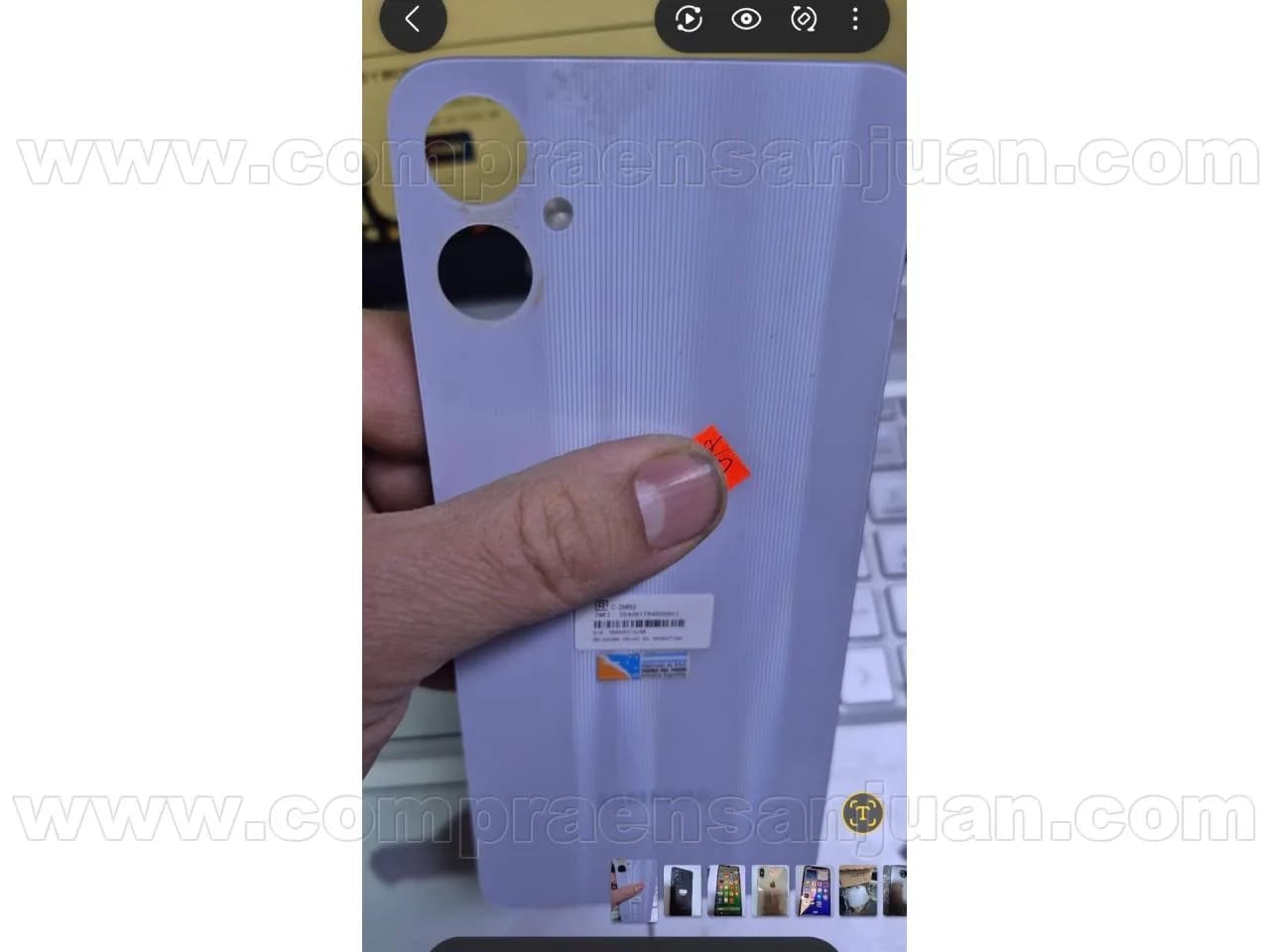 Tapa Trasera Samsung A05 Blanca
