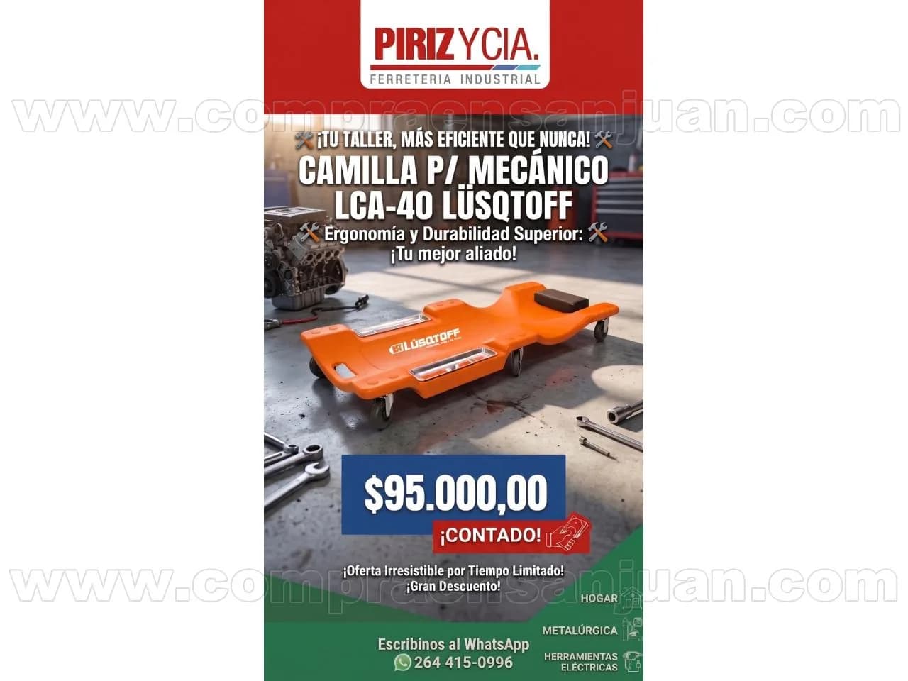 Camilla P/ Mecanico Lca-40 Lusqtoff