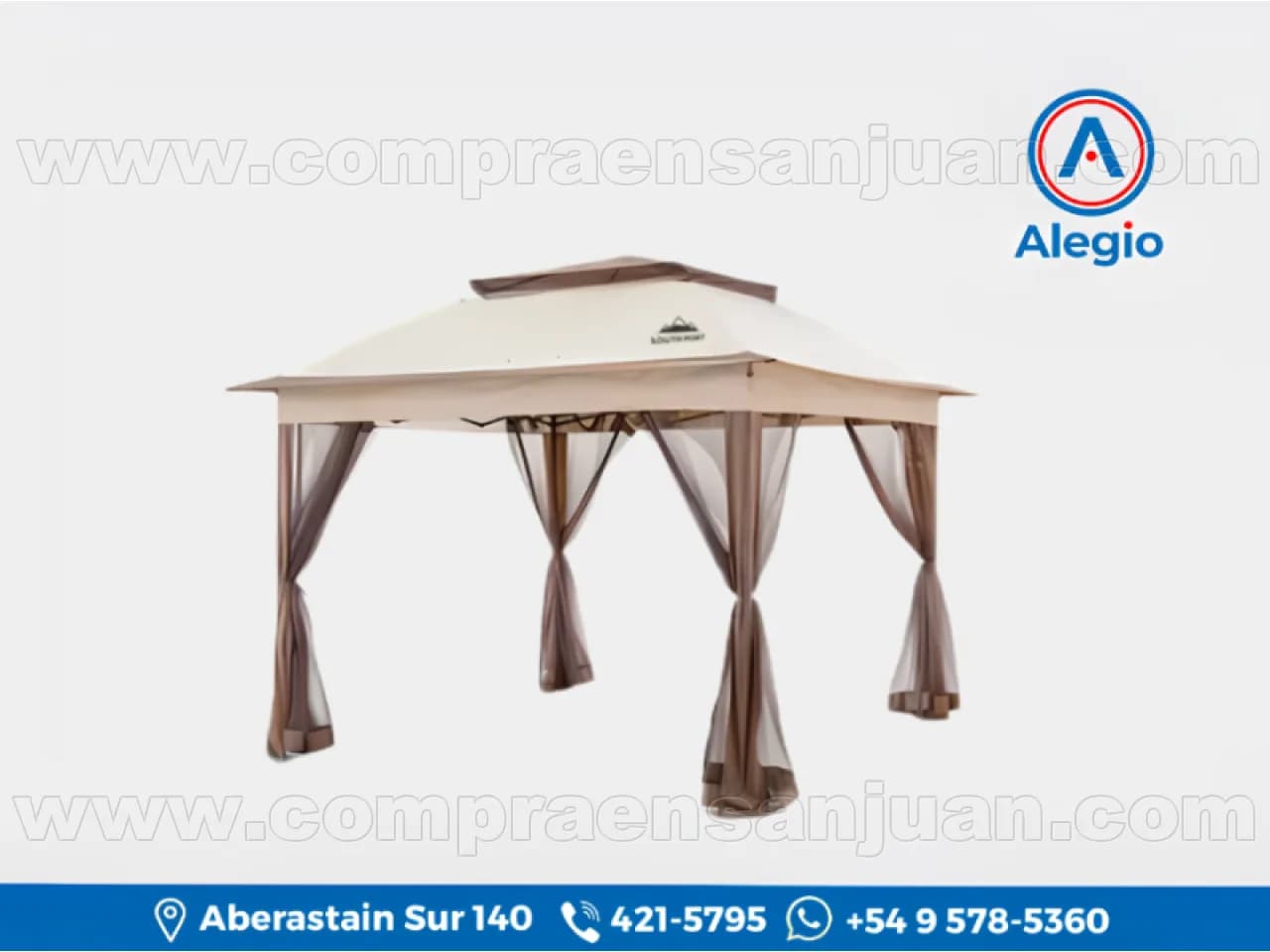 Gazebo Exterior South Port Gadnic 3x3m-nr Autoarmable Gazebo14 - Nuevo (#84593)
