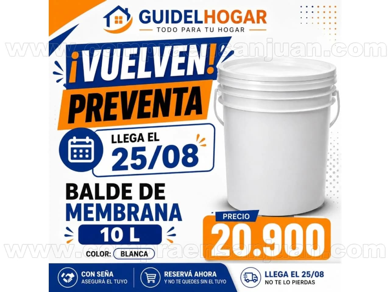 Membrana Líquida 10 Litros Blanca