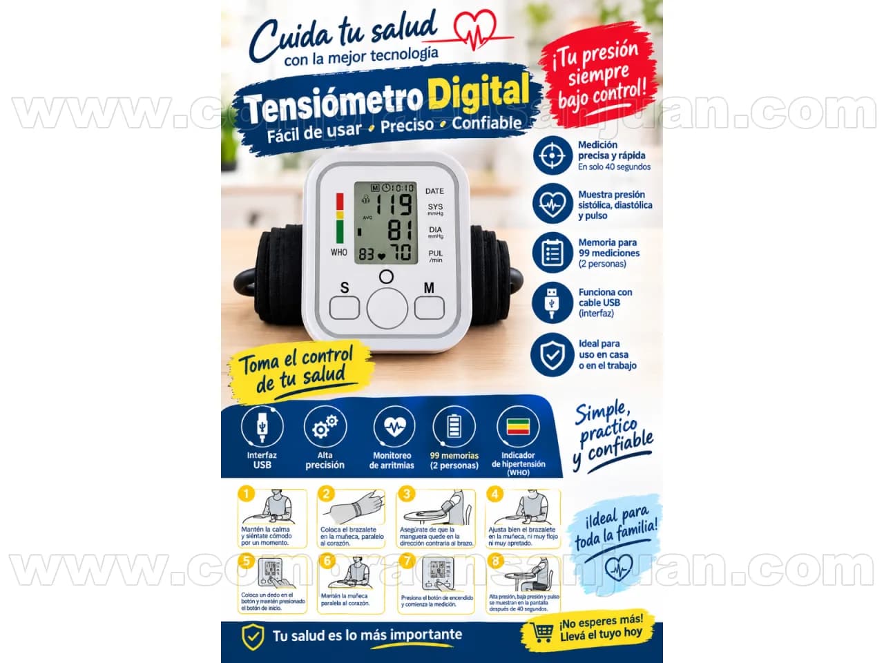 Tensiómetro Digital