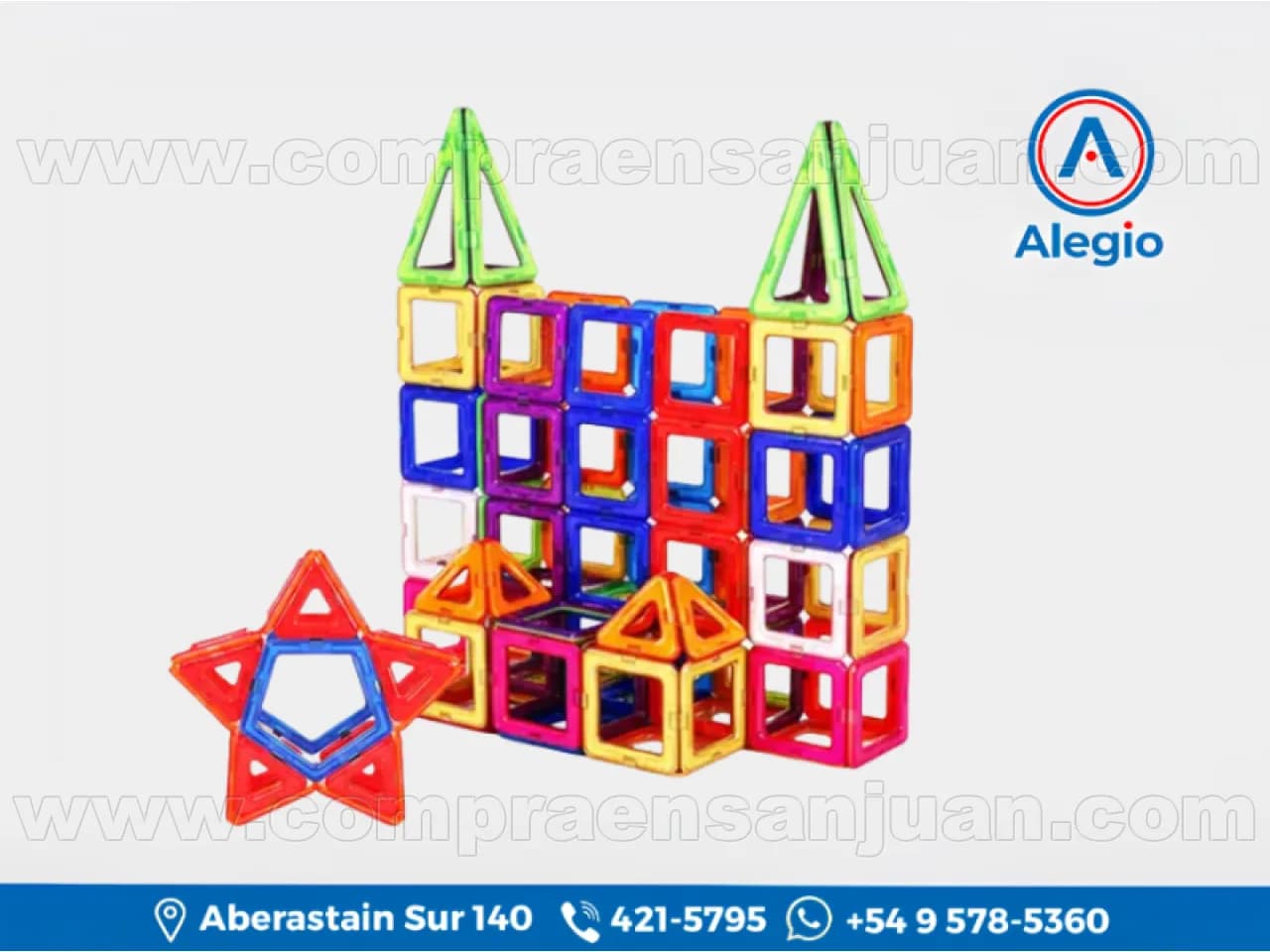 Juego Bloques Magneticos De Construccion 208 Piezas Gadnic Magne005 - Nuevo (#84560)
