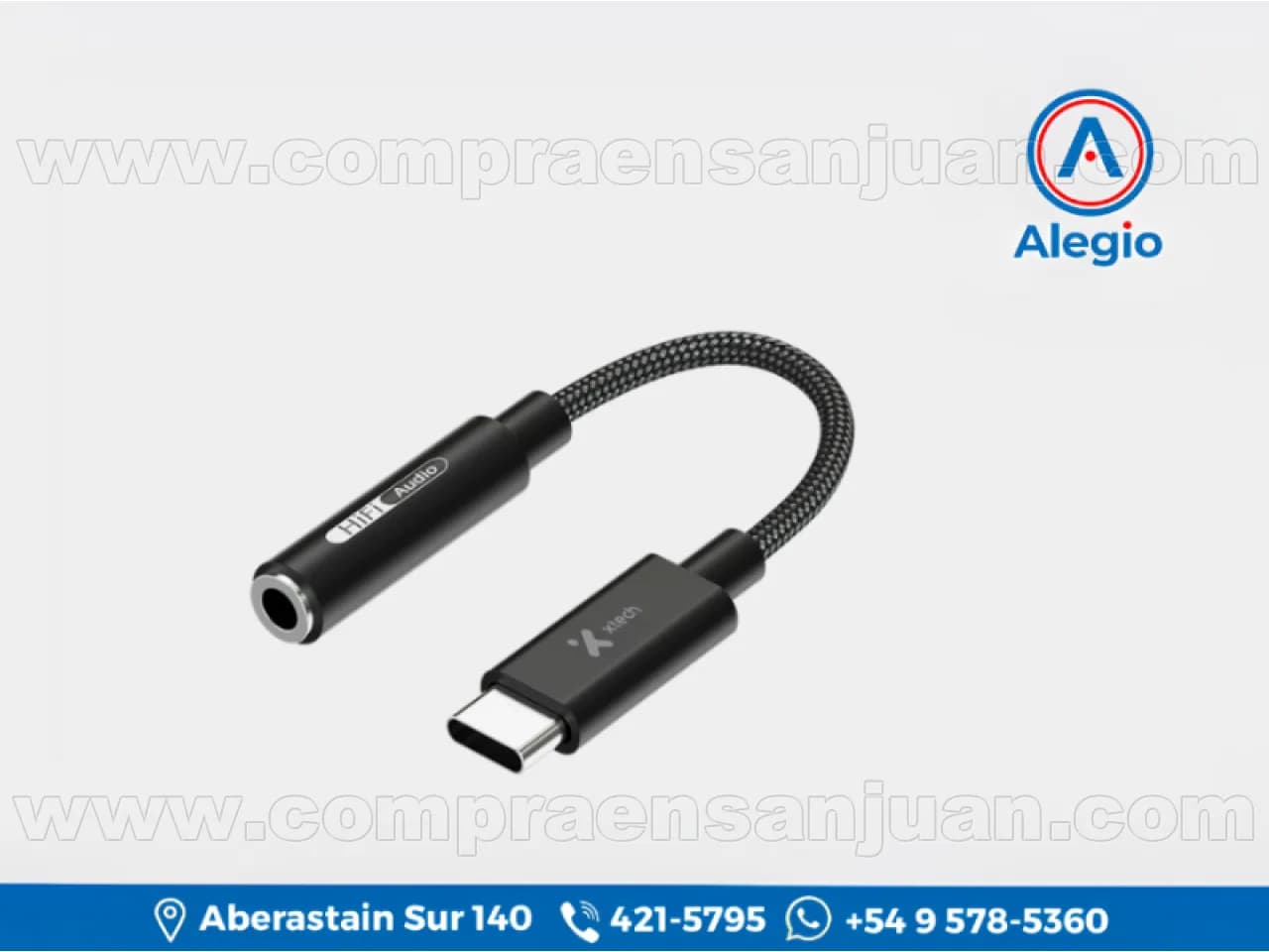 Adaptador De Tipo C (m) A Plug 3.5mm (h) Jack Xtech Xtc-509 - Nuevo (#84549)