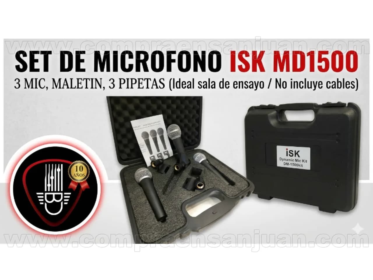 Set X 3 Microfonos Isk Dm1500