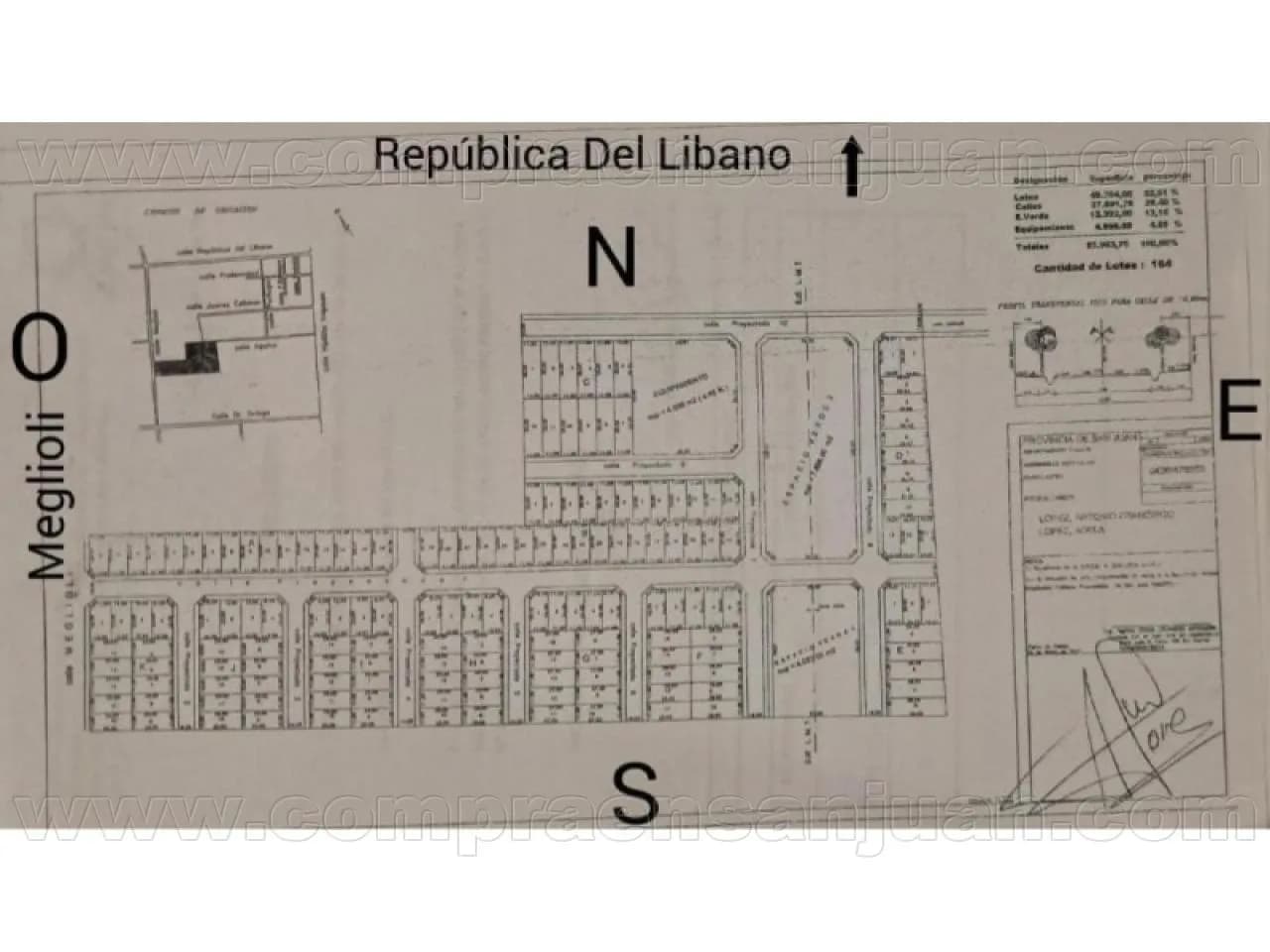 Venta. Carpeta B° Parque De Meglioli. Rawson