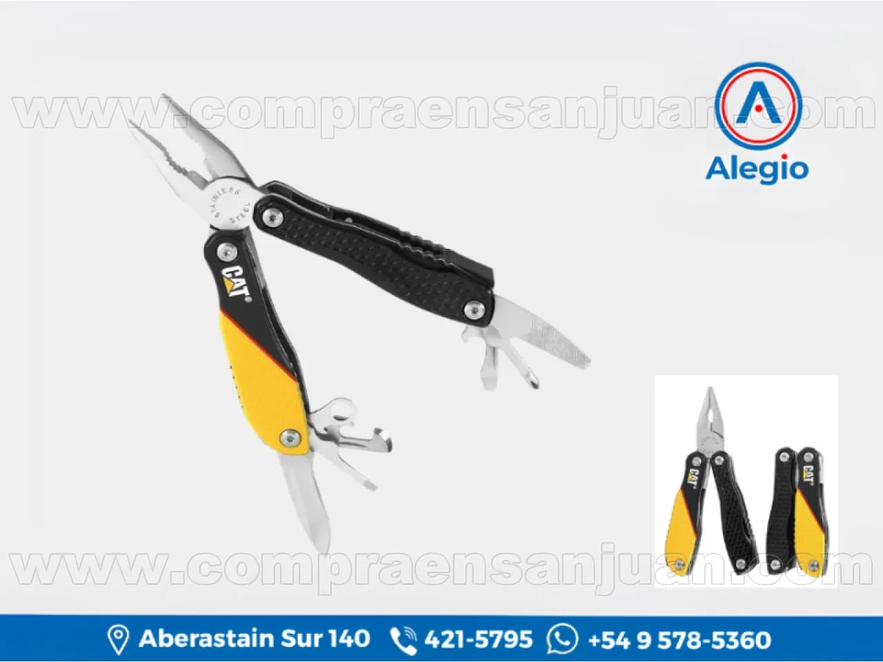 Pinza Plegable Cat Multiherramienta 12 En1 Cat980057 16cm - Nuevo (#84522)