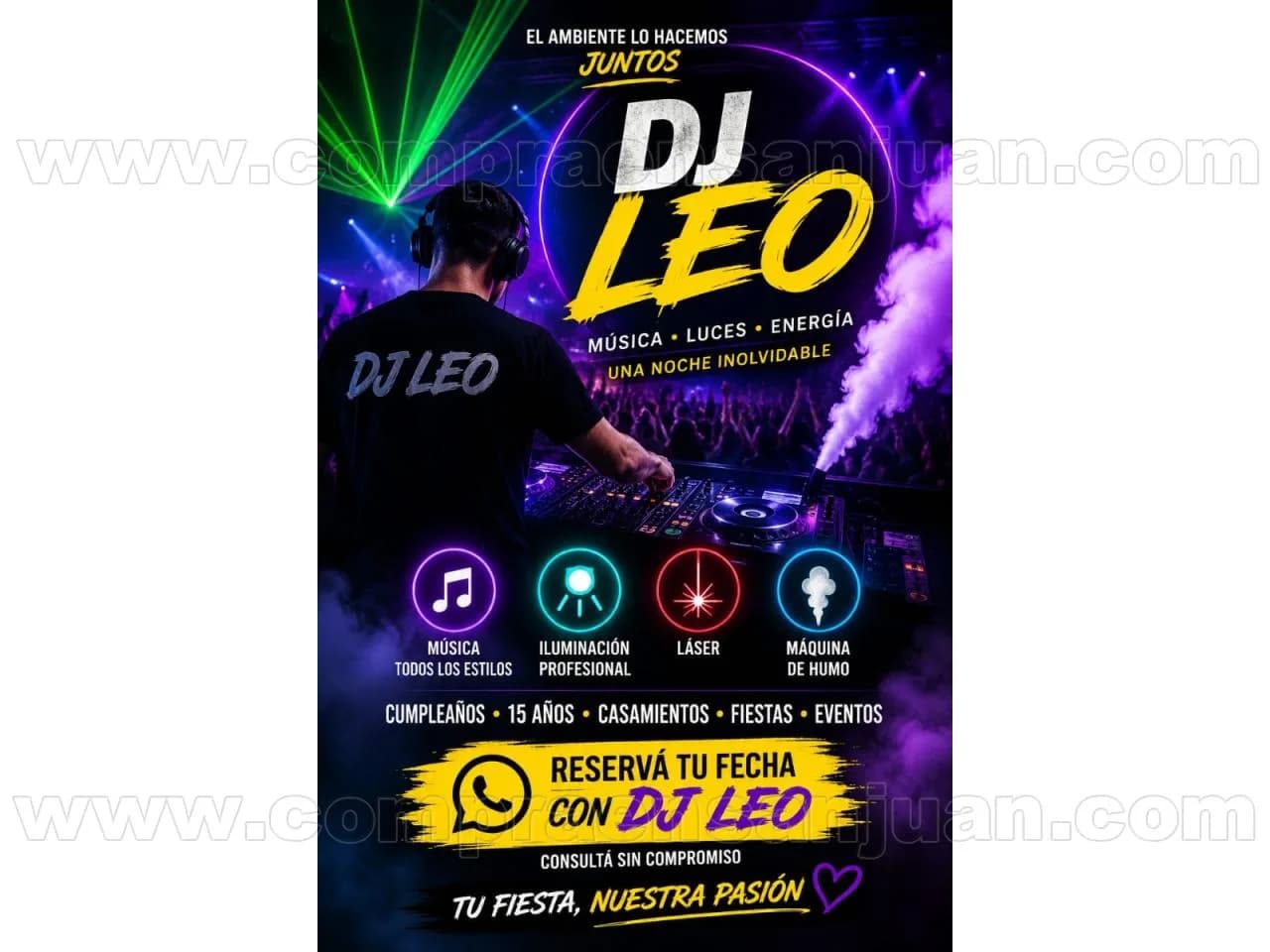 Dj. Ofrezco Servicio De Dj Para Todo Tipo De Eventos: