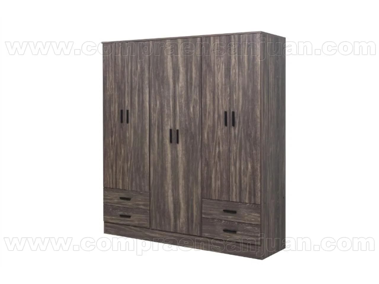 Placard Ricchezze Linea Tana Piu 6 Puertas 4 Cajones Moccha