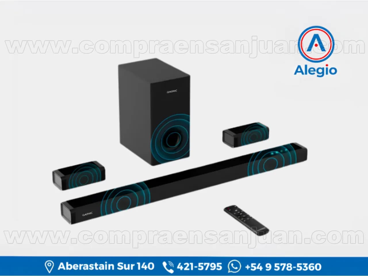 Barra De Sonido Gadnic Nova200 200w + Subwoofer 6.5" Barson23 - Uevo (#84588)