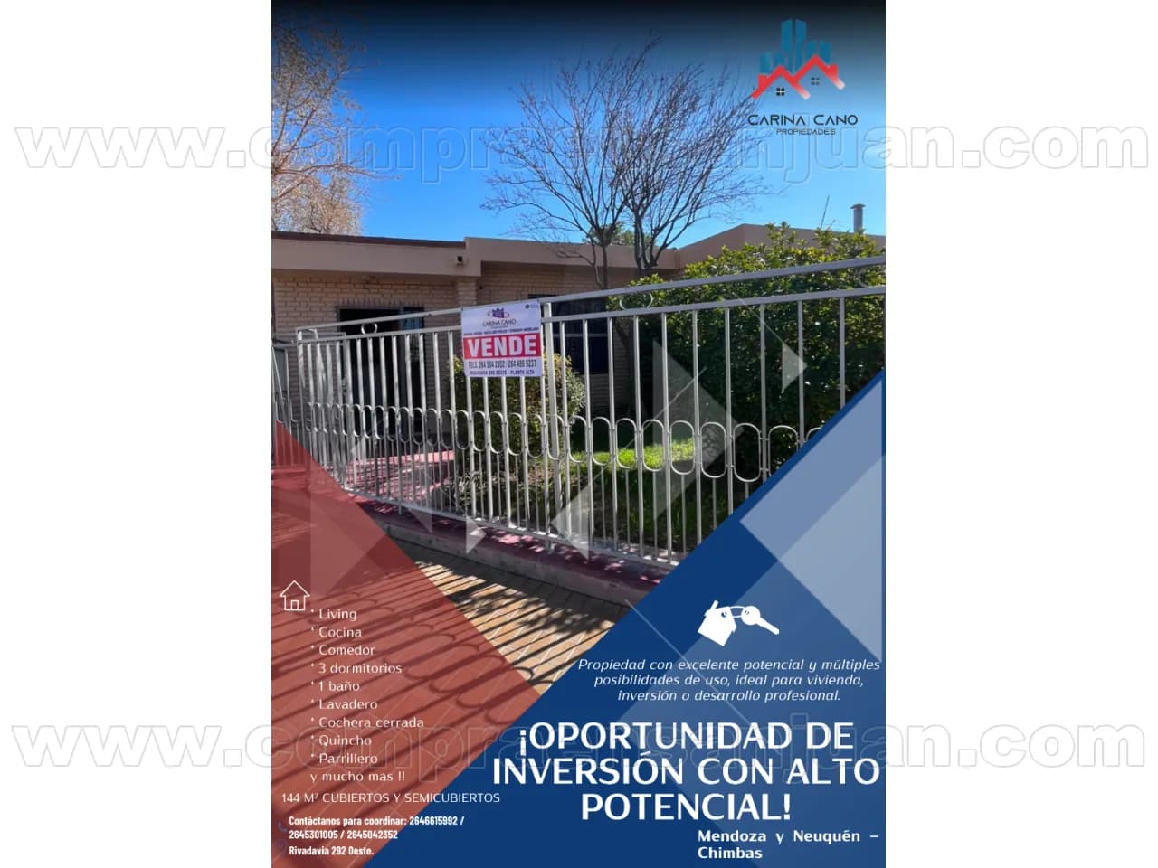 Oportunidad Inmobiliaria | Chimbas Mendoza Y Neuquén