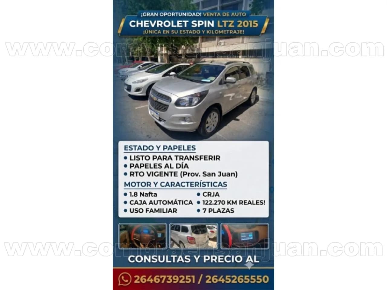 Chevrolet Spin 1.8 N 7p Ltz A/t - 7 Plazas