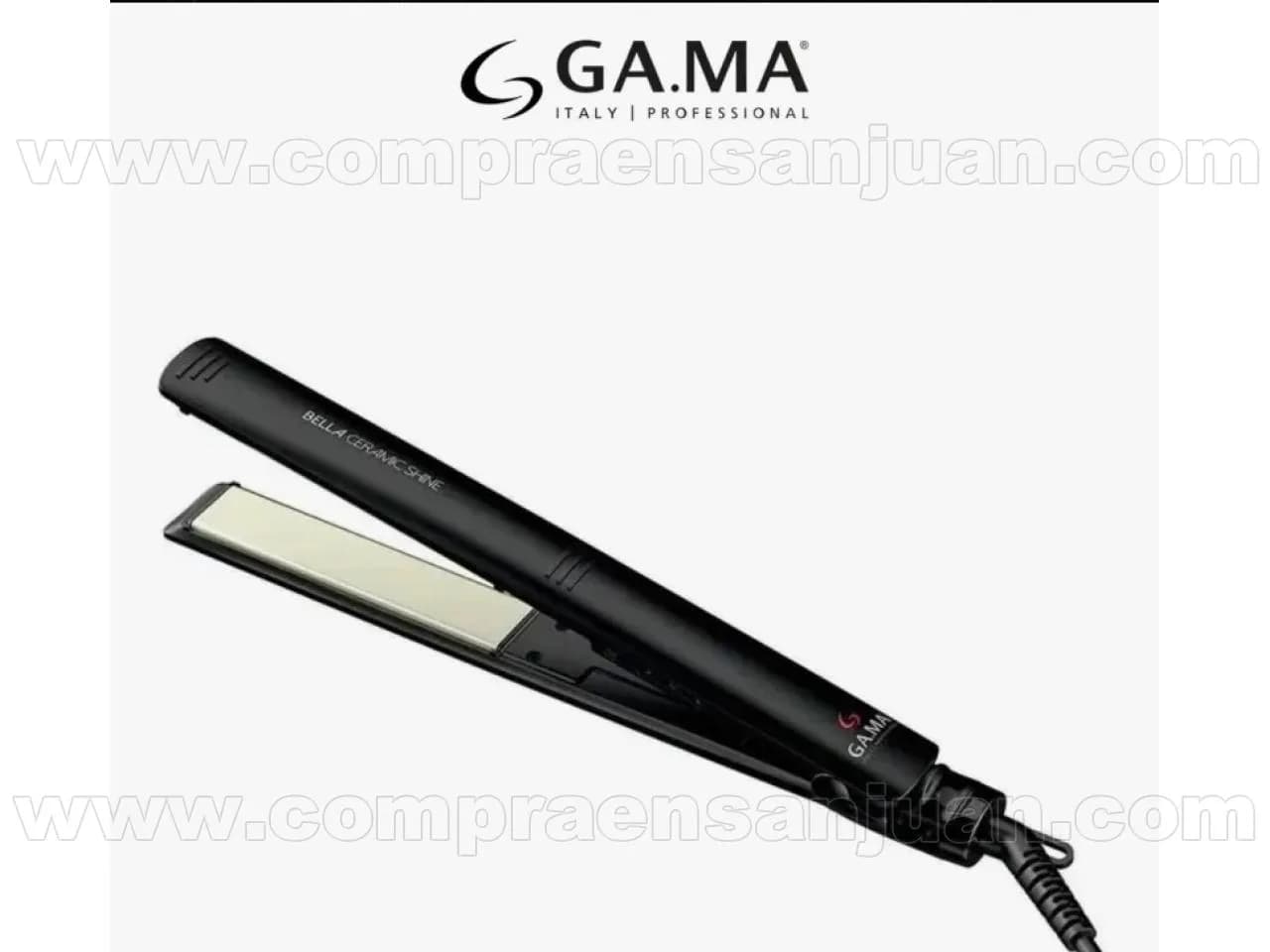 Planchita Gama Italy Bella Ceramic Shine Negra