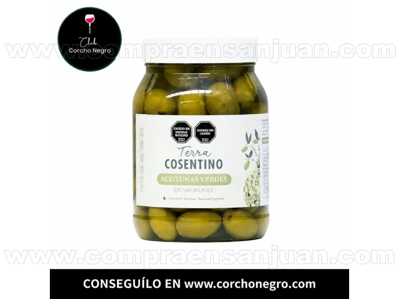 Aceitunas Verdes 1000 Grs Terra Cosentino