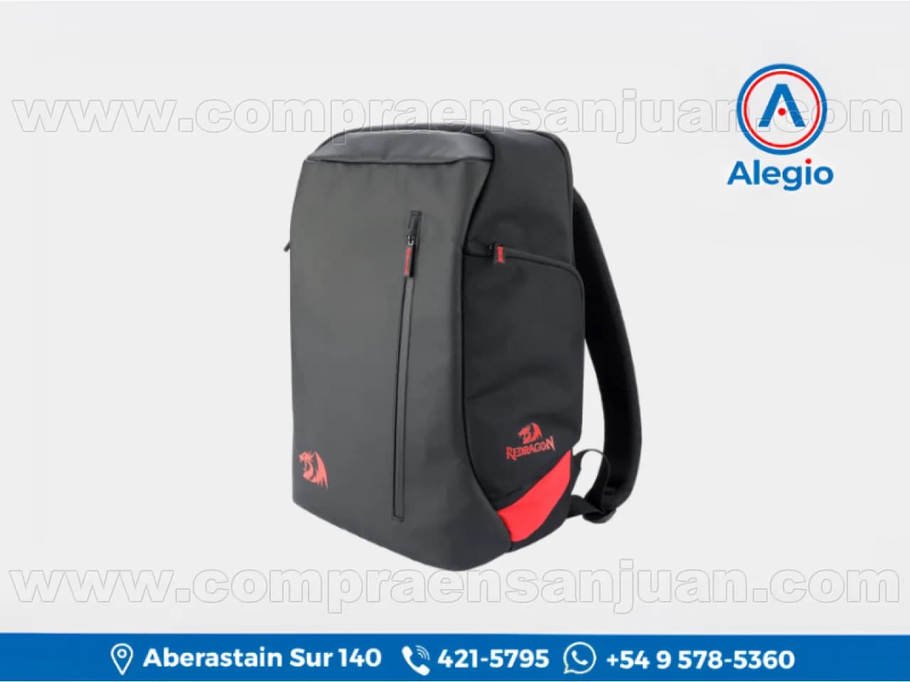 Mochila Portanotebook Redragon Gb-94 Tardis 2 - Nylon Repelente Al Agua - Nuevo (#84494)