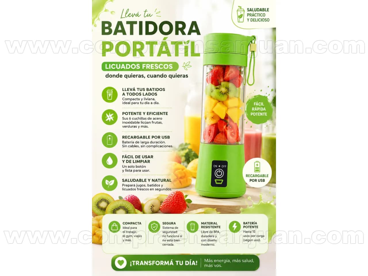 Batidora Portátil