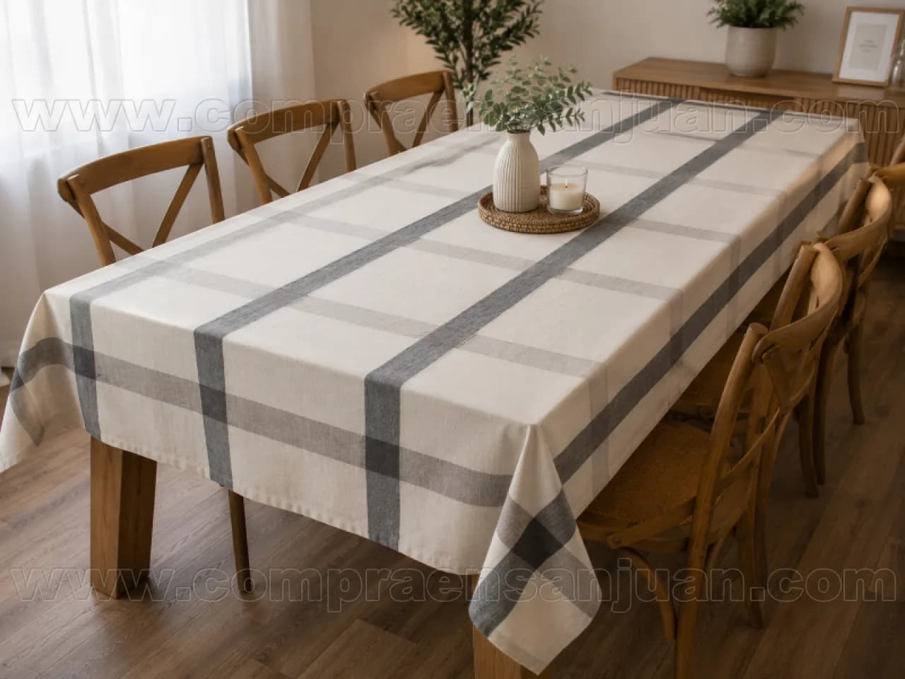 Mantel De Algodón - Mesa Rectangular