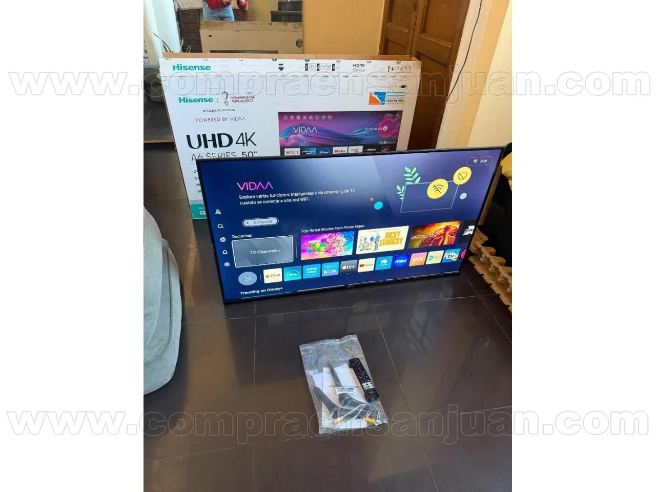 Tv 50" Android Hisense Uhd 4k | Con Papeles | 📍 Ubicación Céntrica