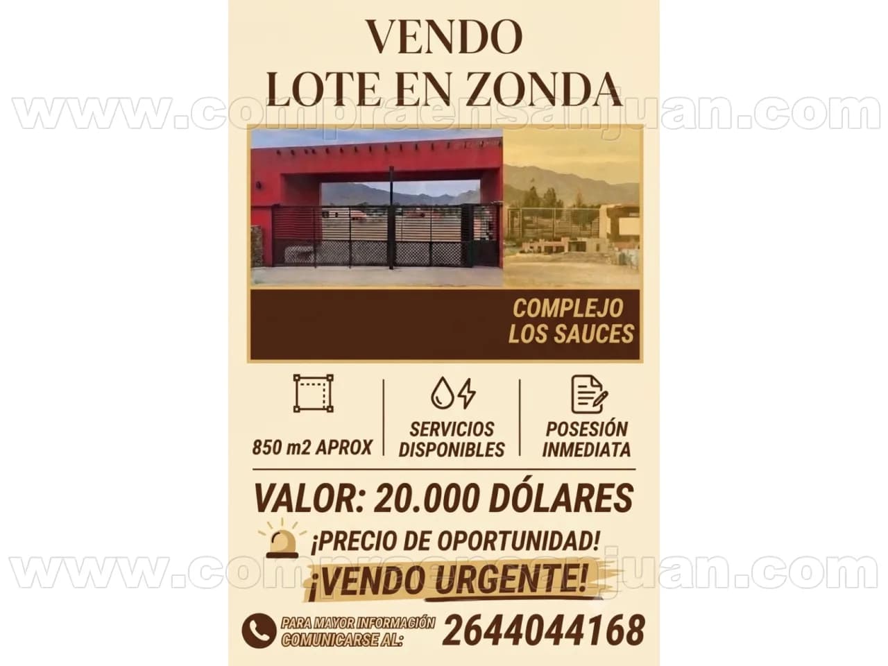 Vendo Lote En Complejo Los Sauces
