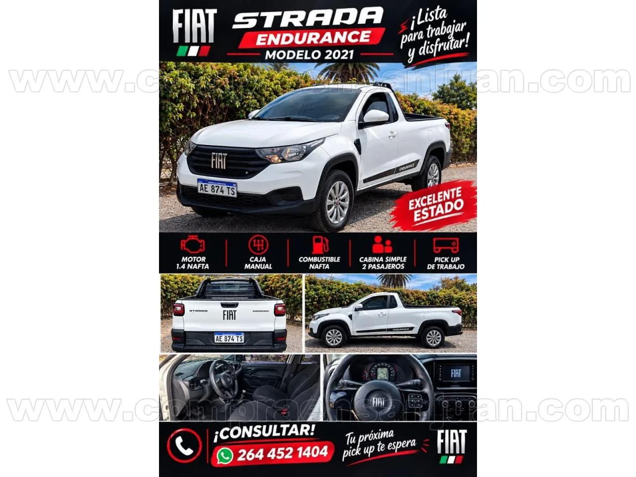 Fiat Strada "endurance" Modelo 2021 Lista Para Disfrutar. Permuto