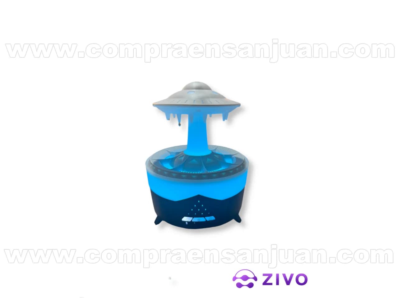 Humificador Ovni Con Efecto Niebla