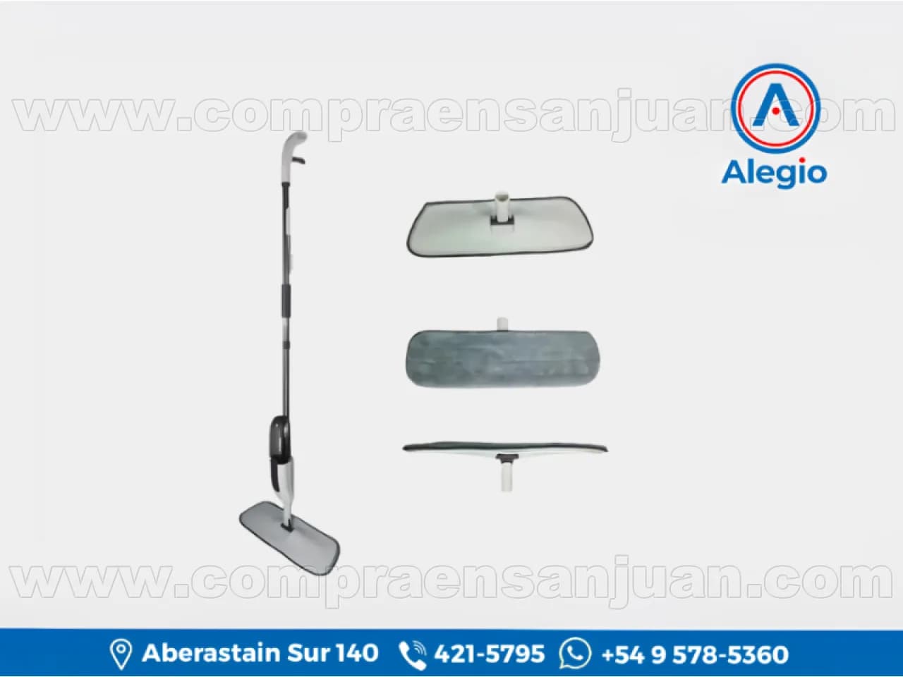 Mopa Trapeador Con Rociador Aurora - Material Del Mango: Plástico Y Aluminio - Nuevo (#84569)