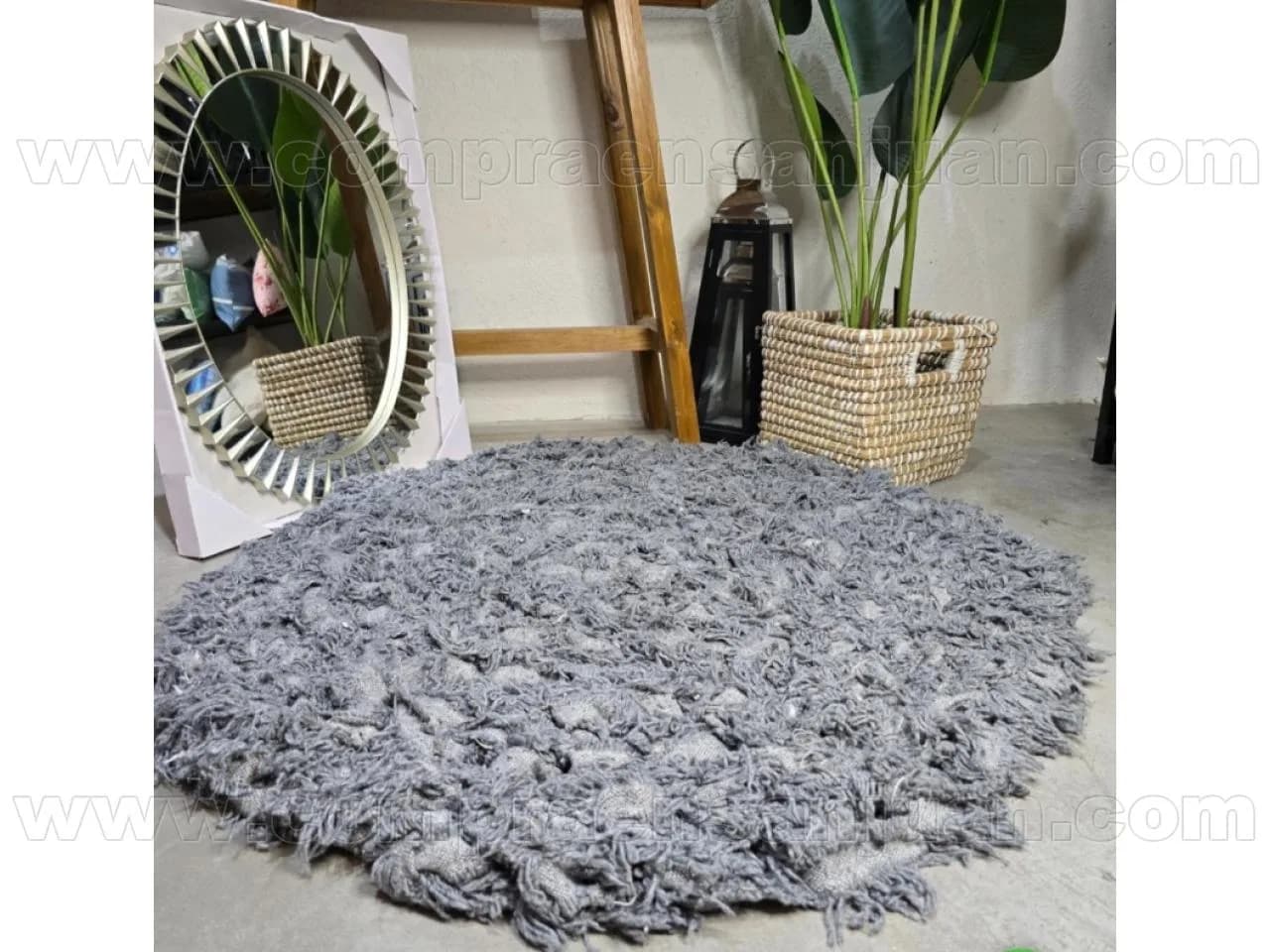 Alfombra Redonda Tejida