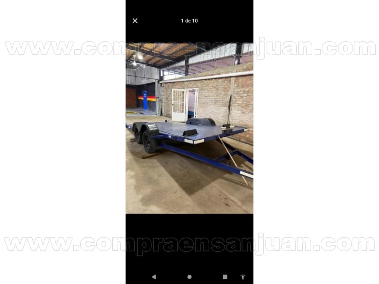 Trailer/ Carretón Para Autos Camilla 2 Ejes