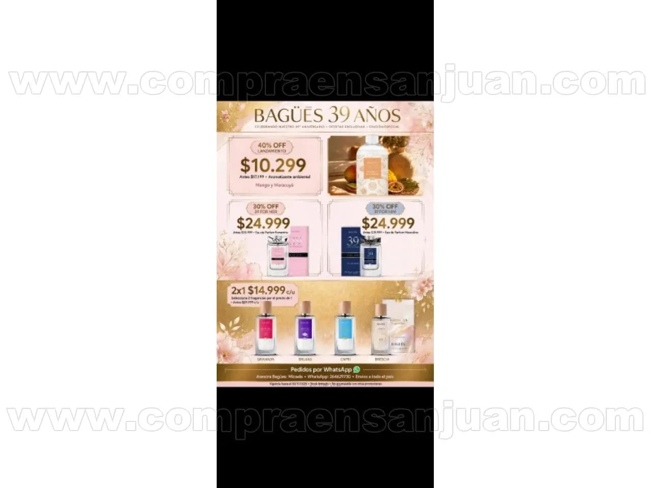 Perfumes Importados Bagues 2x1 Nuevo Ciclo