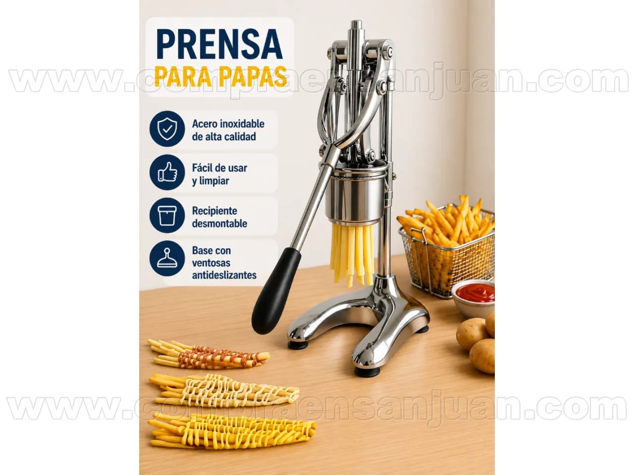 Máquina De Hacer Papas Fritas Chinas