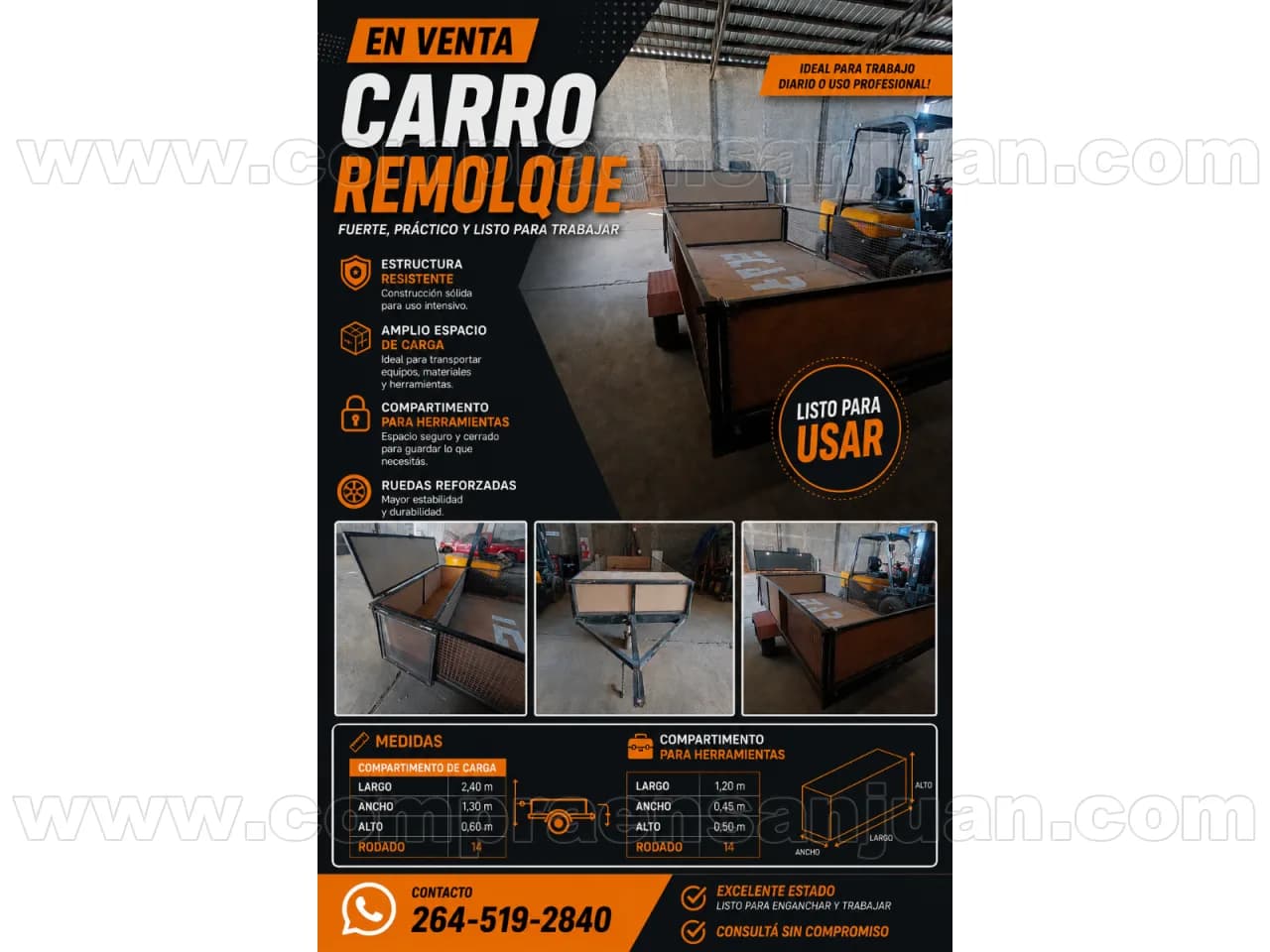 🚨 Carro Remolque En Venta 🚨