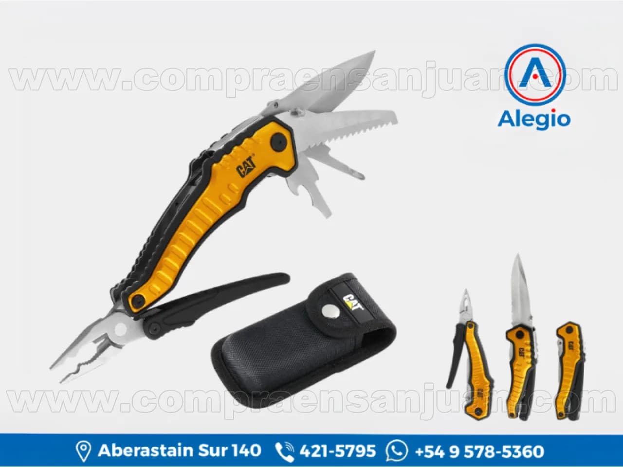 Cuchillo Plegable Cat Multiherramienta 9 En 1 Cat980045 - Nuevo (#84518)
