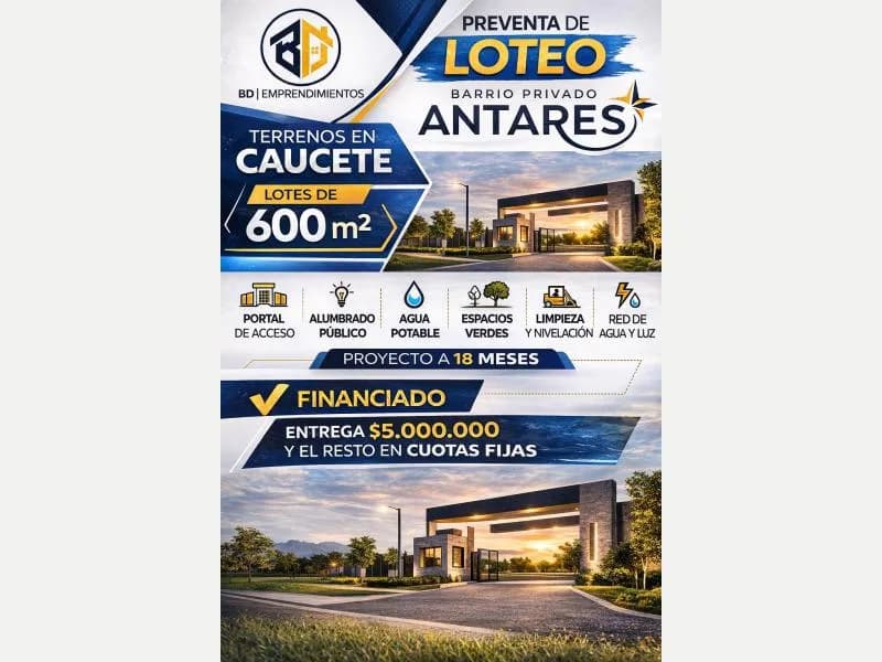 Venta de Terrenos en San Juan Albardon Lotes en Albardón - Barrio Privado