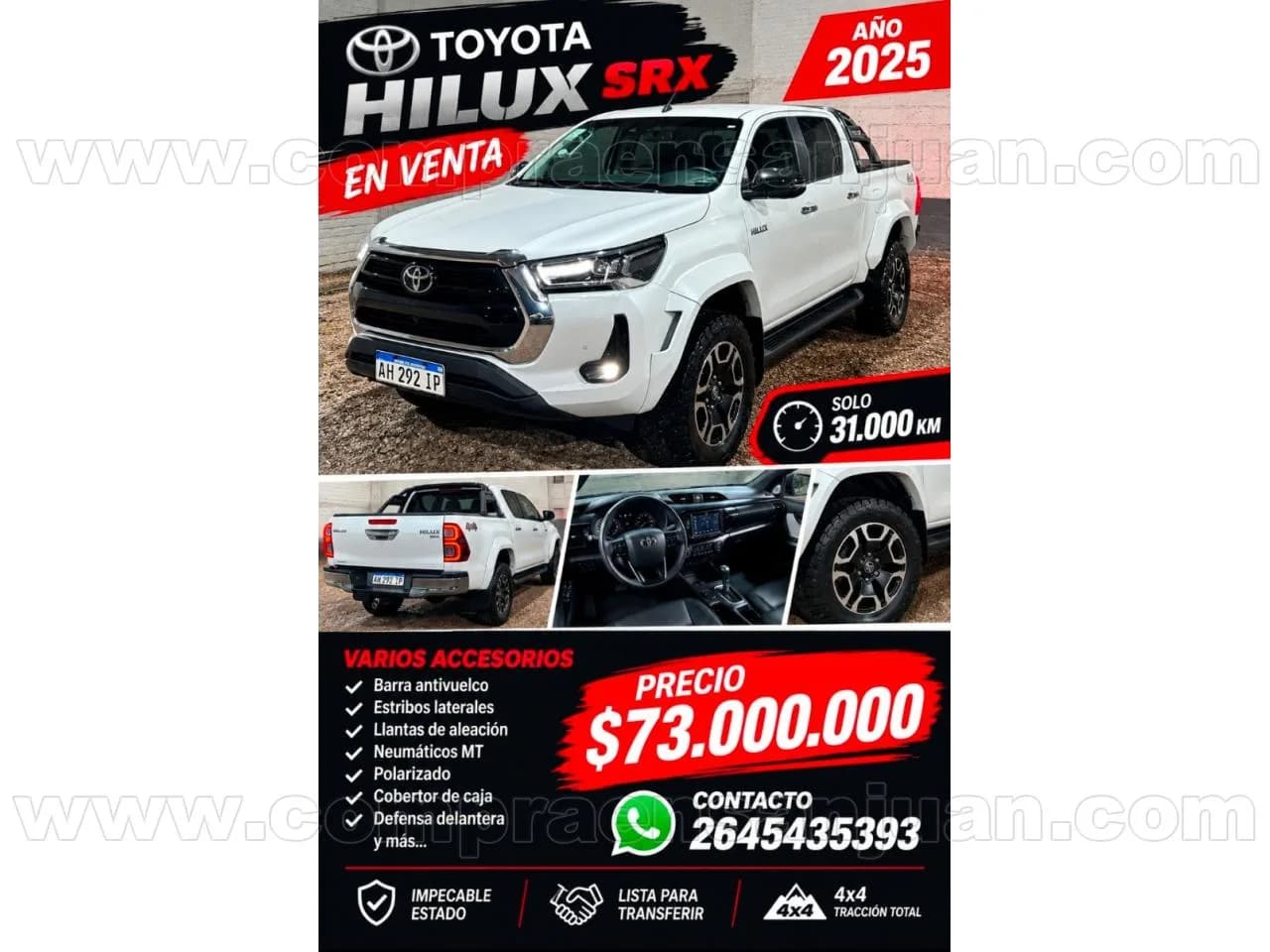 Toyota Hilux Srx 4x4 2025