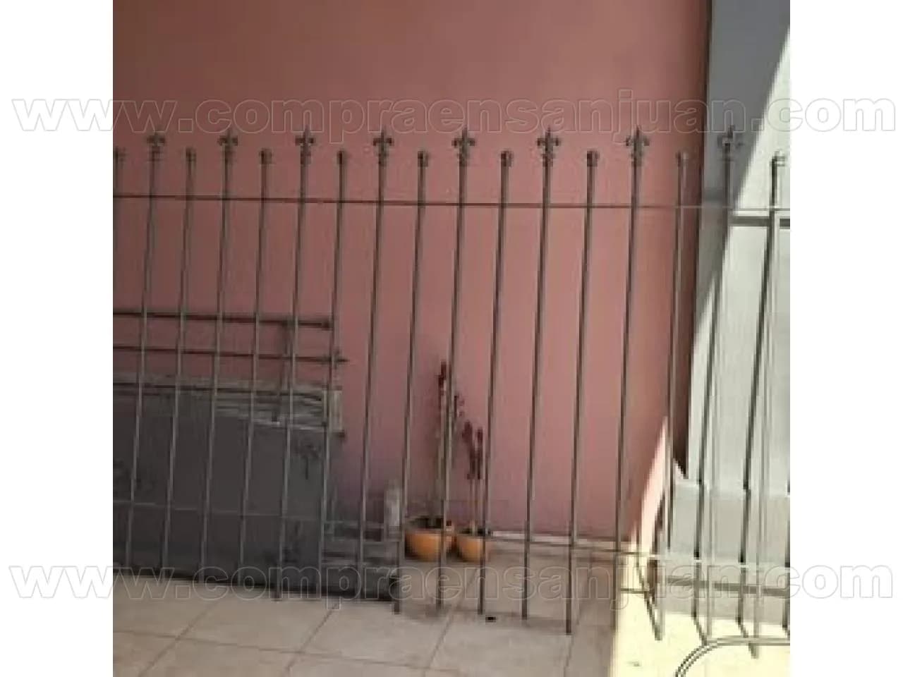 Tramo De Rejas De 2,90x1,40 Y 0,90x1,40, Con Puntales De Flor De Lis Y Esferas Facetada, Excelente Estado