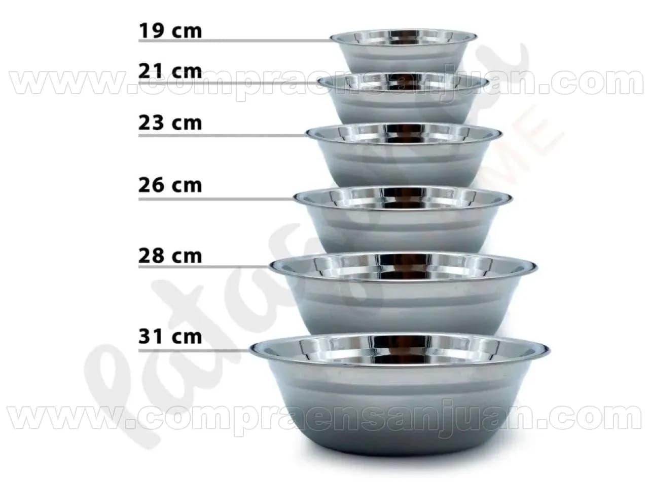 Set 6 - Bowls Acero Inoxidable
