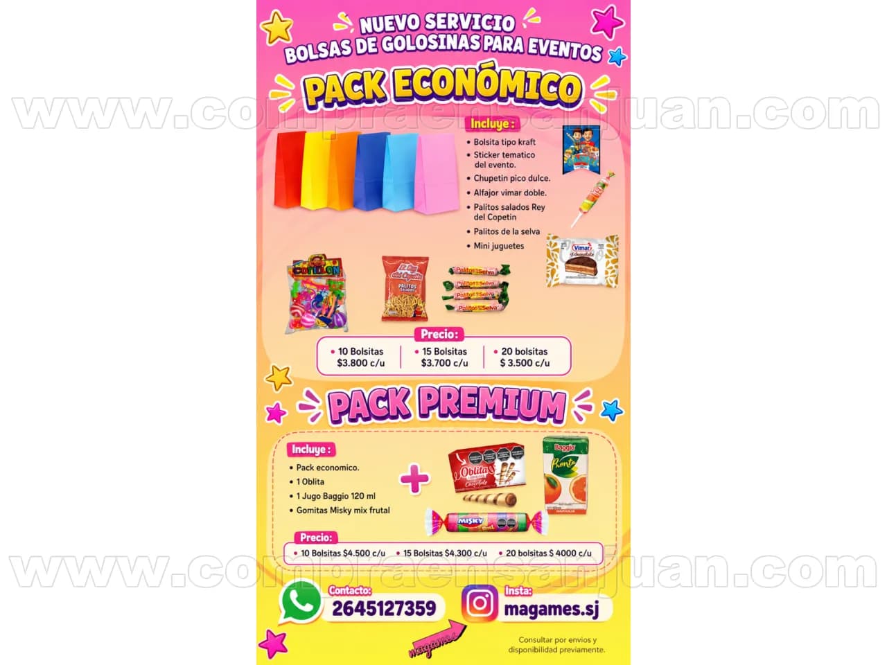 Bolsitas De Golosinas Para Eventos