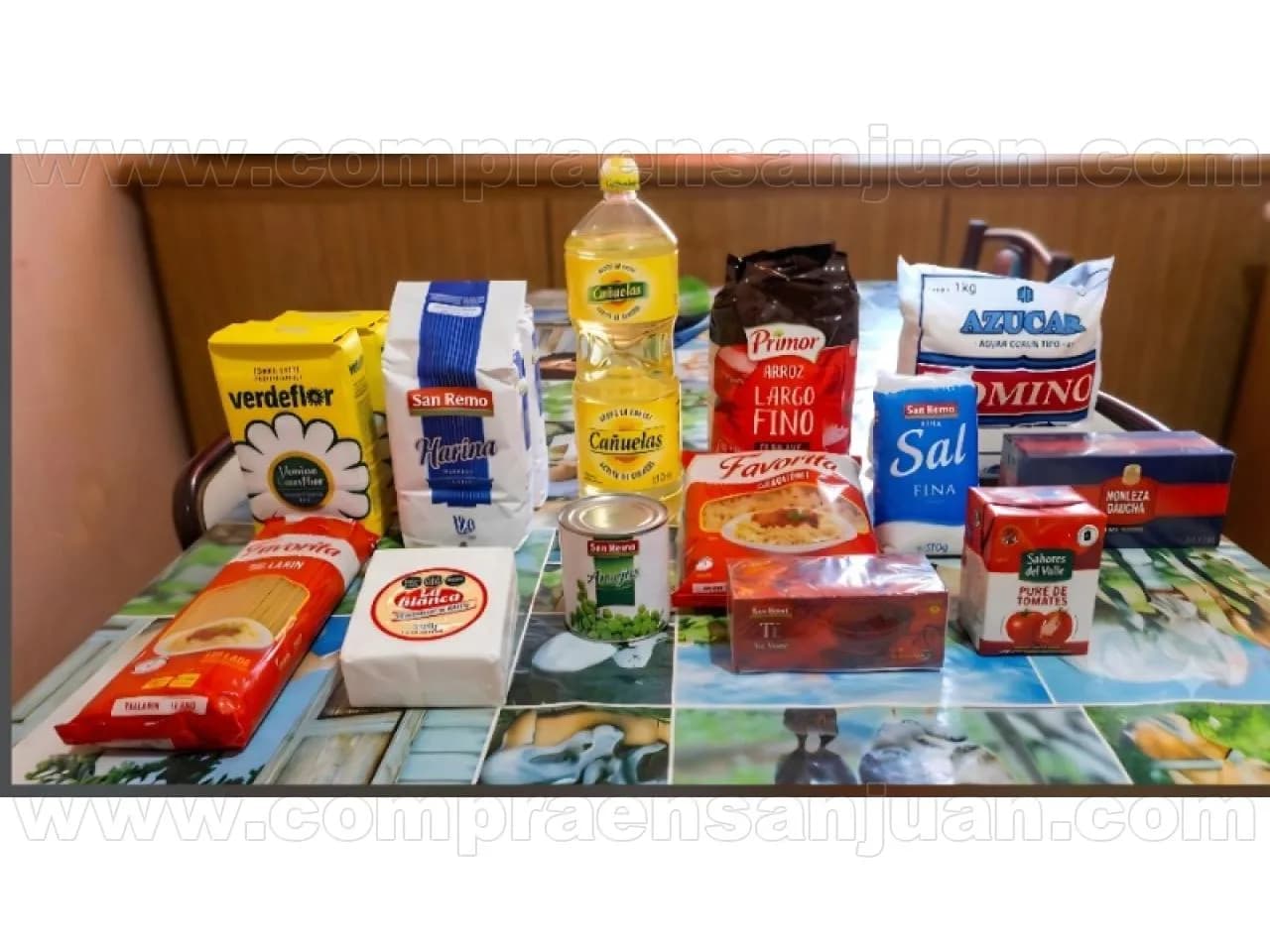 Bolsón De Mercadería Con 13 Artículos
