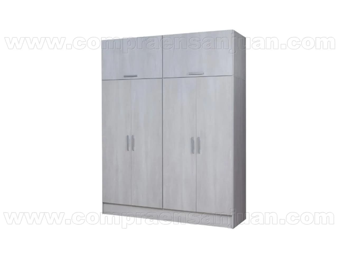 Placard Ricchezze Linea Tana Piu Alti 4p Abrir C/baulera Nevada