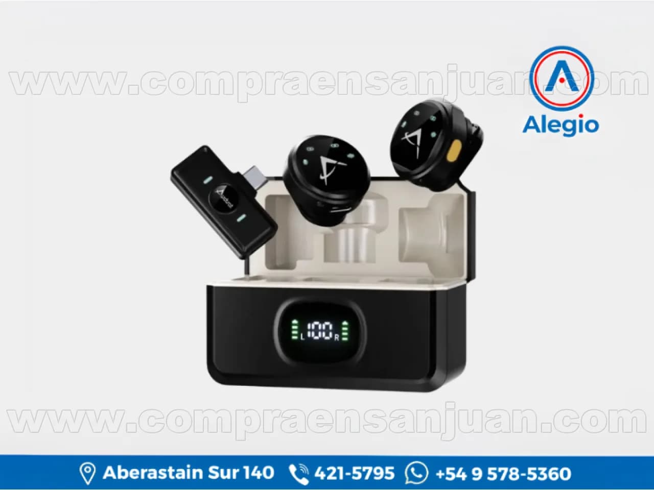 Microfono Corbatero Inalambrico Audisat X Vlog (2tx+1rx) Usb-c - Nuevo (#84512)