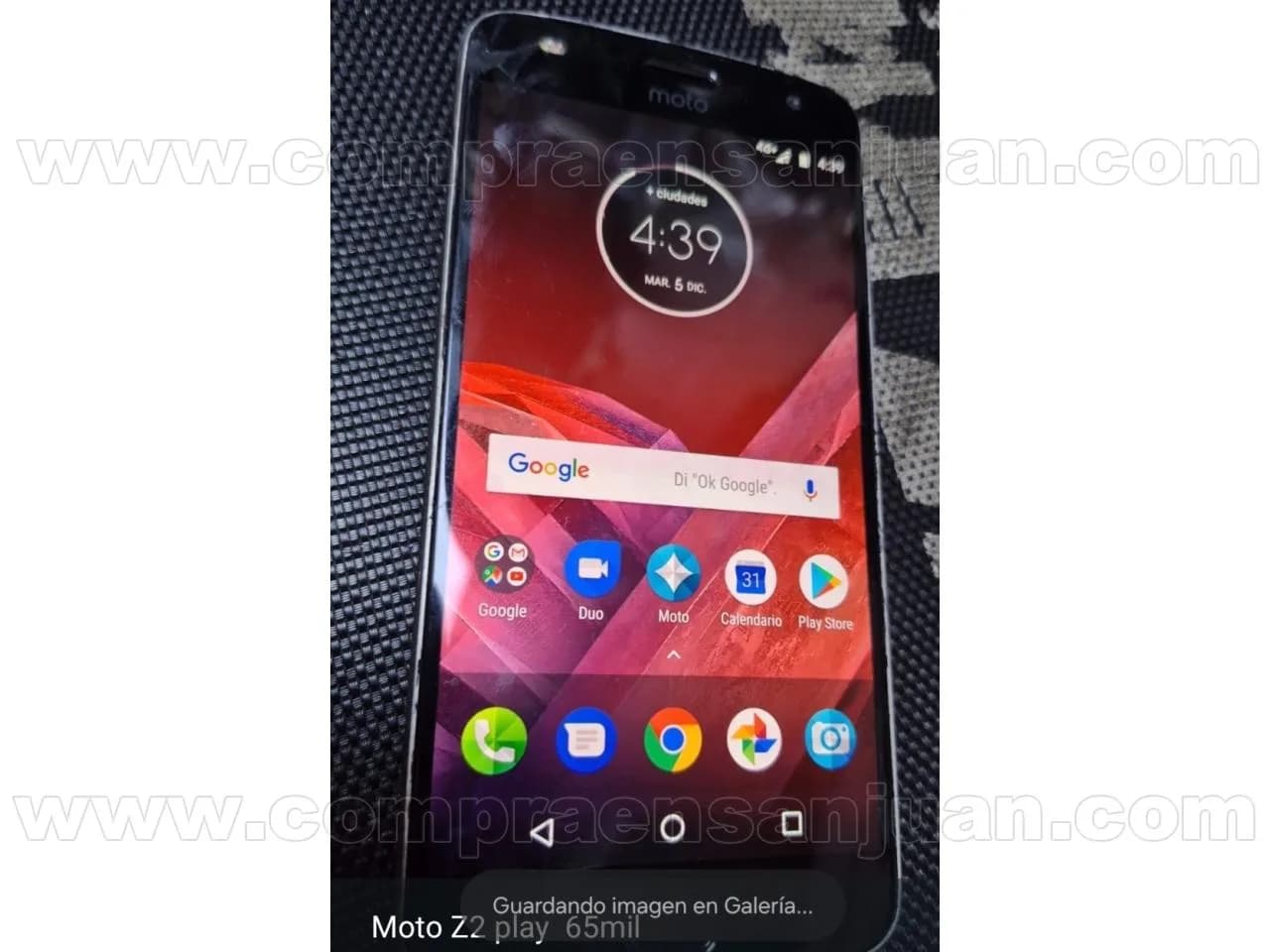Moto Z2 Play Liberado Flash En Ambas Cámaras Huella