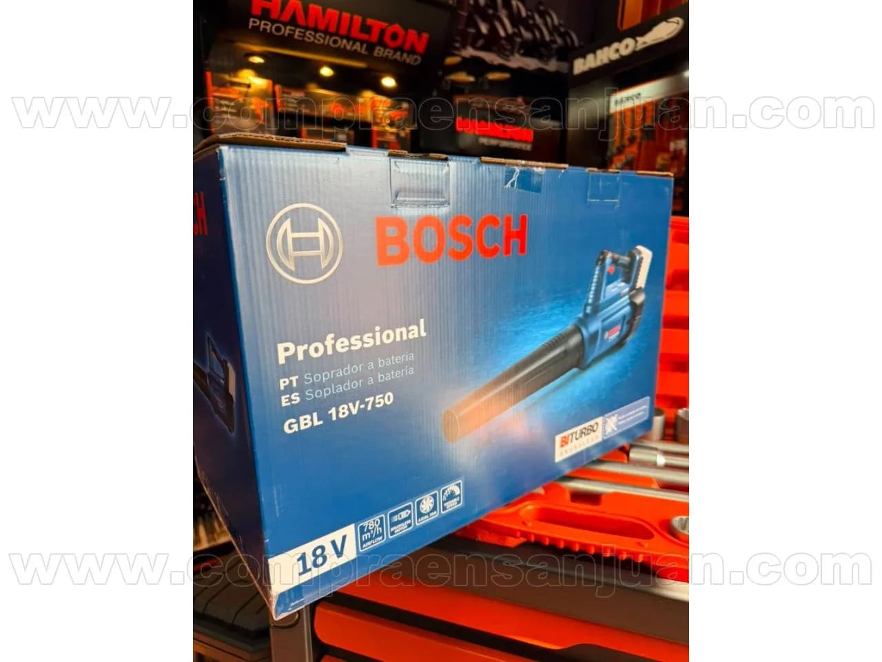 Soplador Gbl 18v-750 S/bateria Bosch