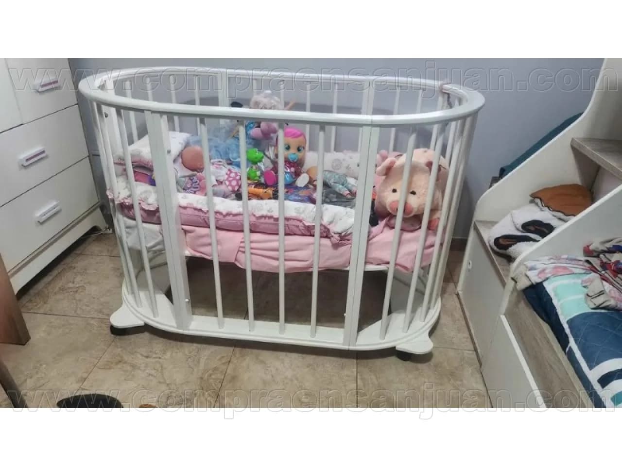 🍼 Cuna Oval Multifunción Excelente Estado