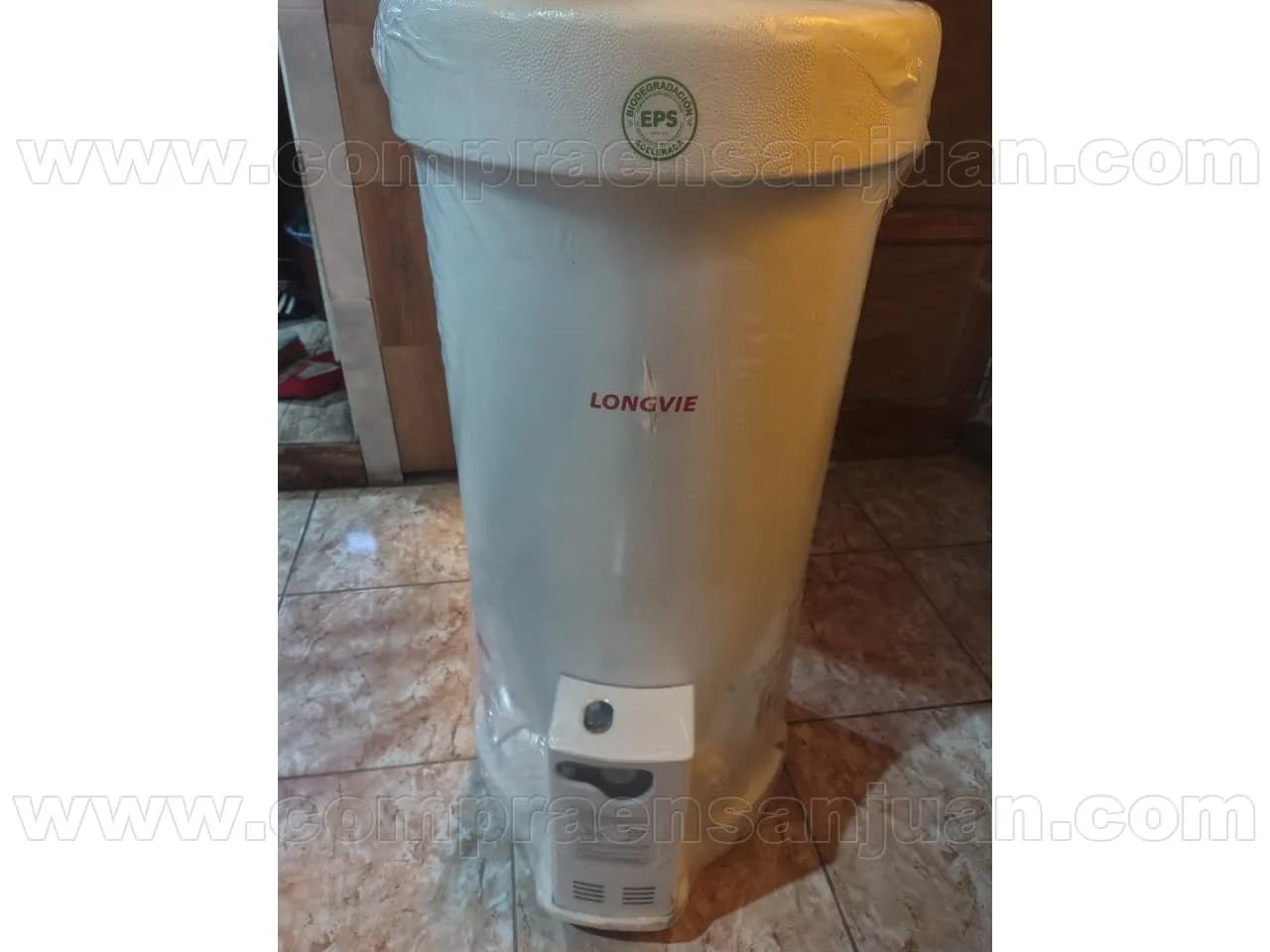 Termotanque Multigas Gas Natural O Gas Envasado Marca Longvie De 80 Litros Carga Superior Por Arriba De Apoyar