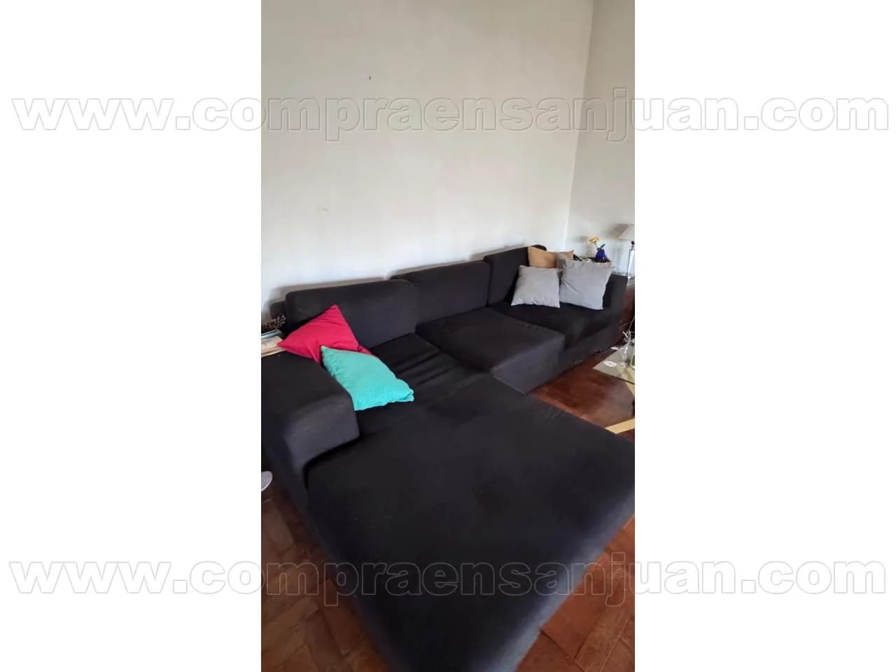 Sillón En L Negro. Muy Buen Estado
